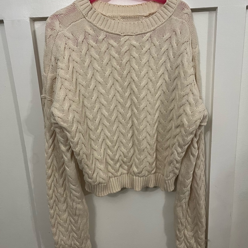 Cotton on Cream Knit Sweater